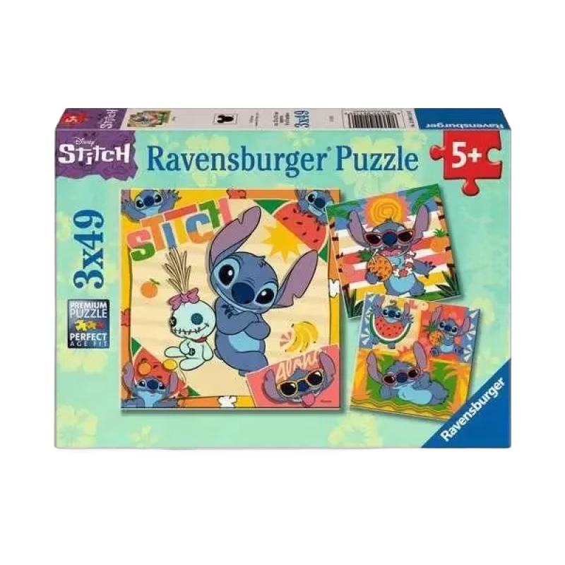 Ravensburger Disney Stitch Aloha Pussel 3x49-bitar