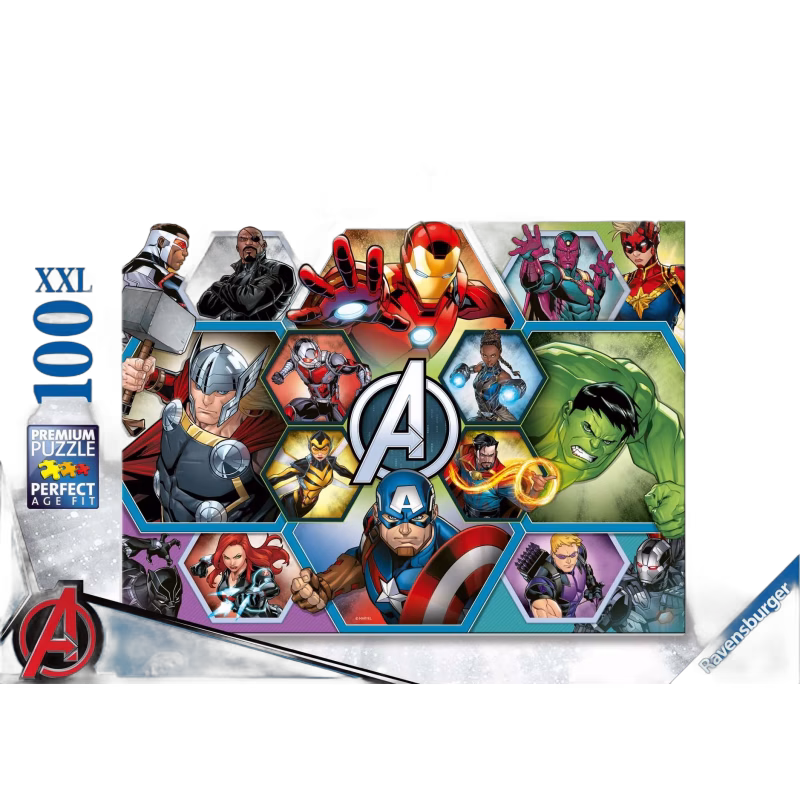 Ravensburger Marvel Avengers XXL Pussel 100 Bitar