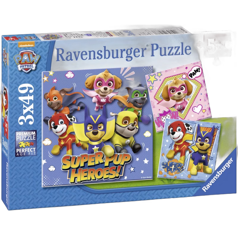Ravensburger Paw Patrol Pussel 3x49 Bitar