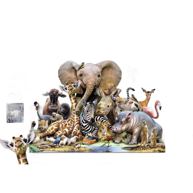 Ravensburger Pussel Afrikanska Vänner 300 Bitar