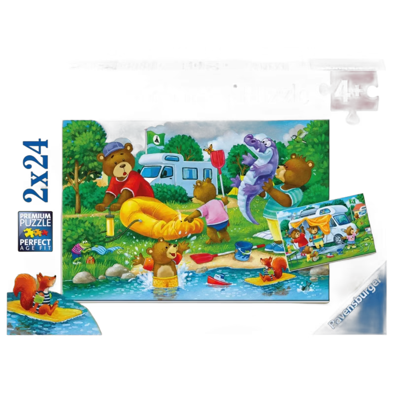 Ravensburger Pussel Camping 2x24 Bitar