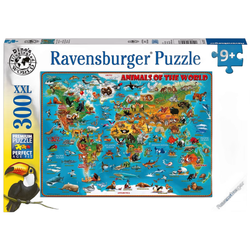 Ravensburger Pussel Djurens Värld 300 Bitar