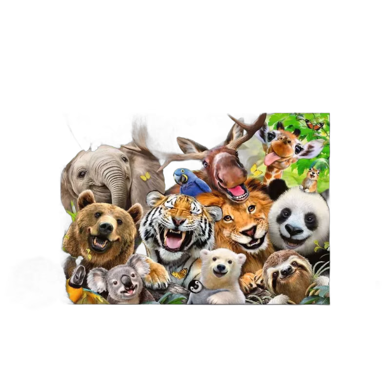 Ravensburger Pussel Exotic Animals Selfie XXL 300 Bitar