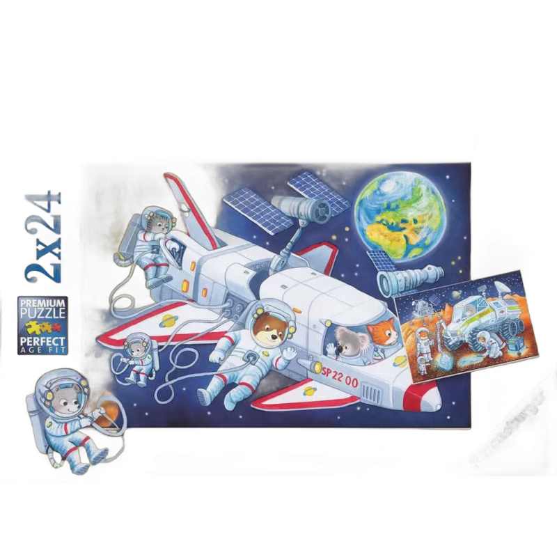 Ravensburger Pussel Journey through space 2x24 Bitar