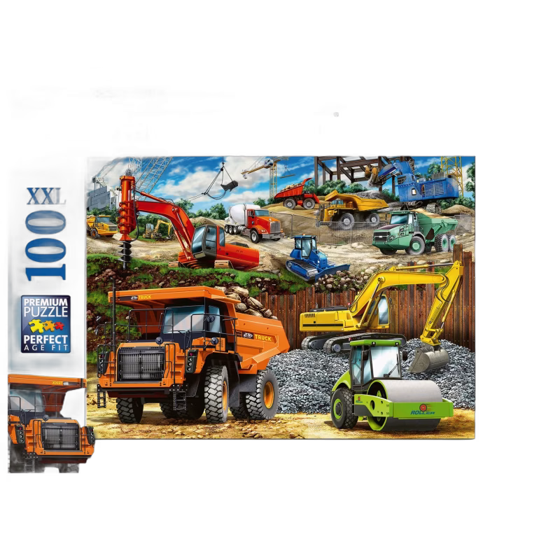 Ravensburger Pussel Konstruktionsfordon, 100 Bitar