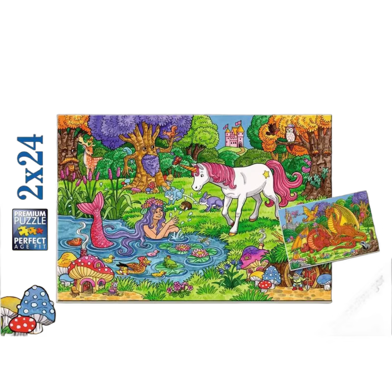 Ravensburger Pussel Magical Forest 2x24 Bitar