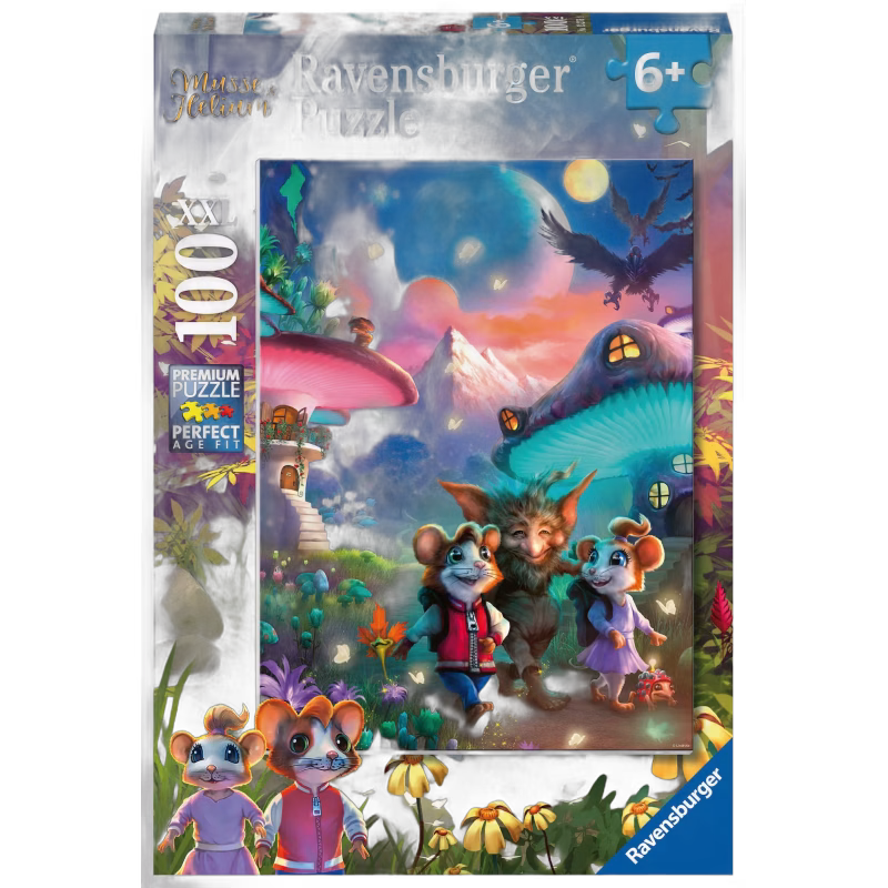 Ravensburger Pussel Musse &  Helium, 100 Bitar