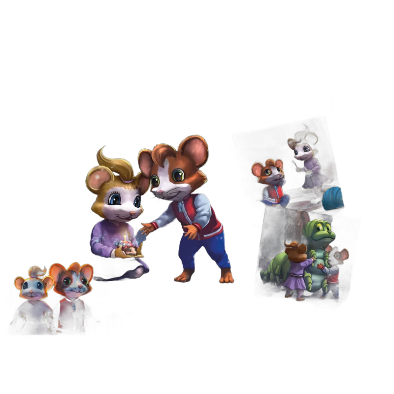 Ravensburger Pussel Musse &  Helium, 3X49 Bitar