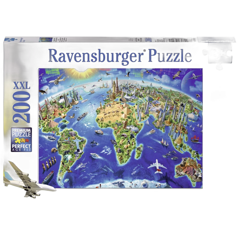 Ravensburger Pussel Världens Landmärken 200 Bitar