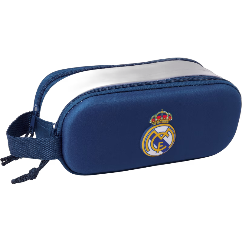 Real Madrid 3D Dubbelpennfodral, Blå