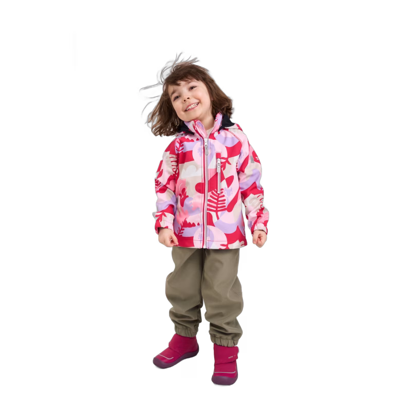 Reima Vantti Softshelljacka Mönstrad, Bright Berry, 122