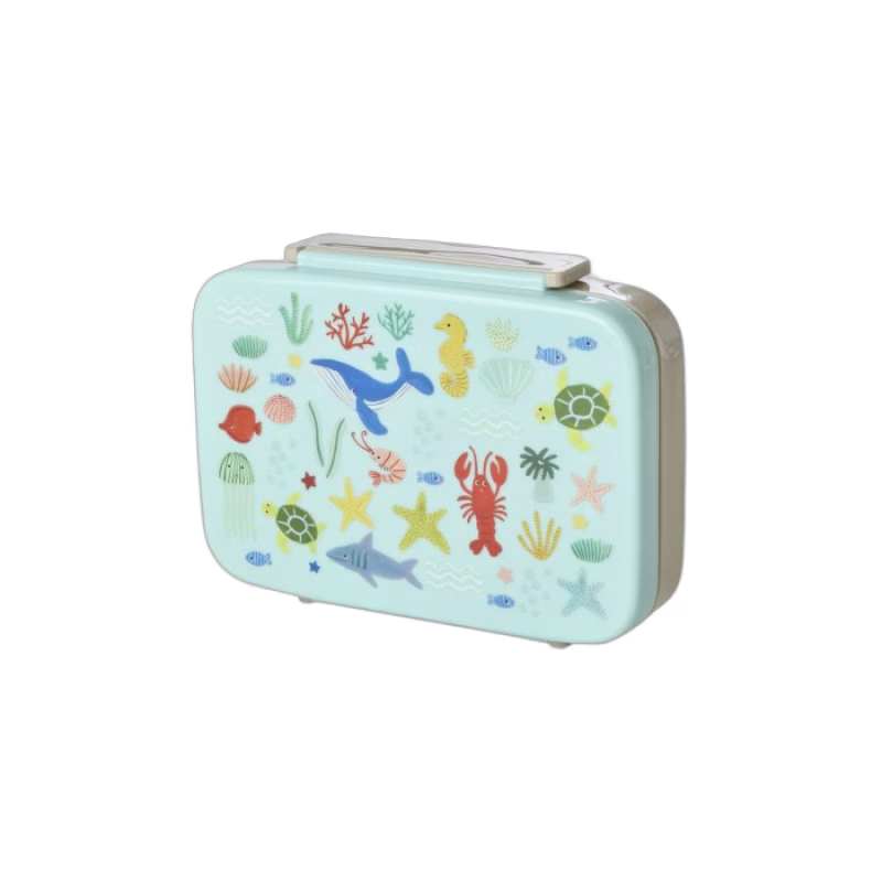 Rice Matlåda med fack (Blue Ocean Print)