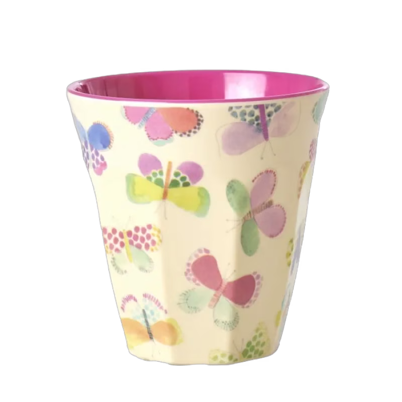 Rice Mugg Melamin M (Butterfly Print)
