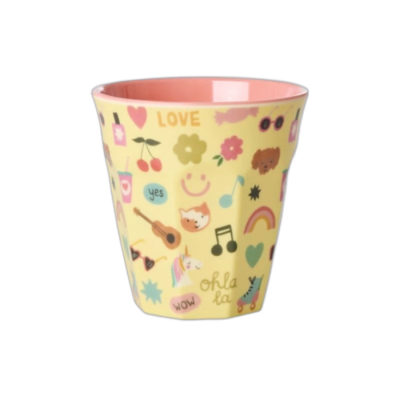 Rice Mugg Melamin M (Unicorn Love Print)
