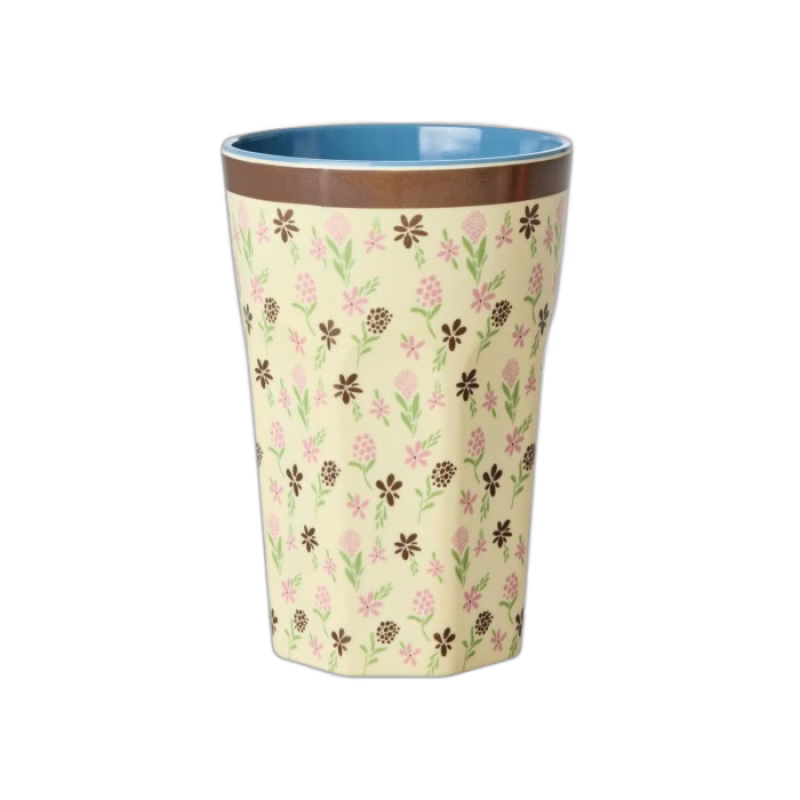 Rice Mugg Melamin Tall (Hacienda Flower Print)