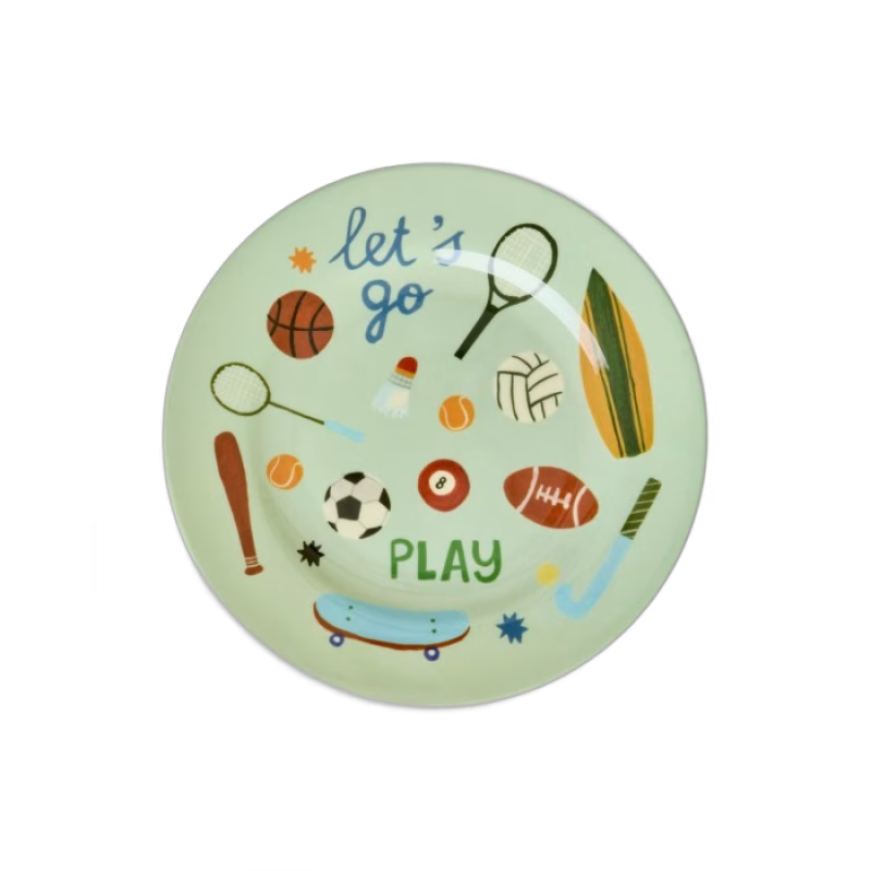 Rice Tallrik Melamin (Sports Print)