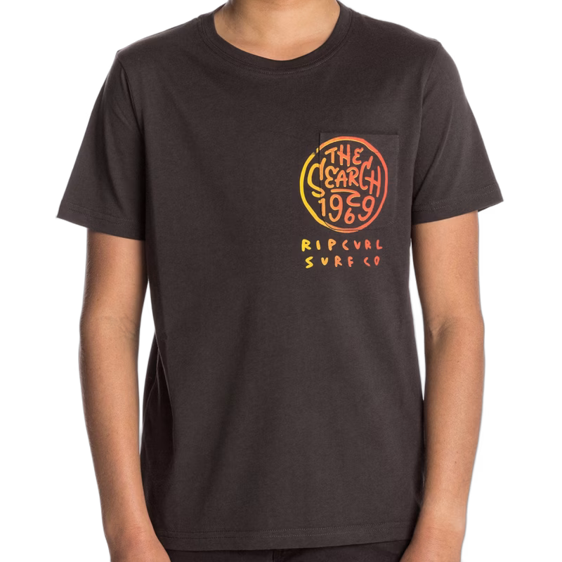 Rip Curl Multi Art SS Tee T-shirt, Pirat Black 130