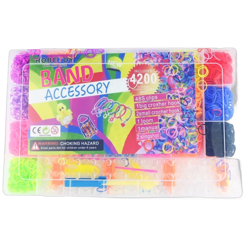 Robetoy Loom Bands DIY Armbandskit 4200 Delar