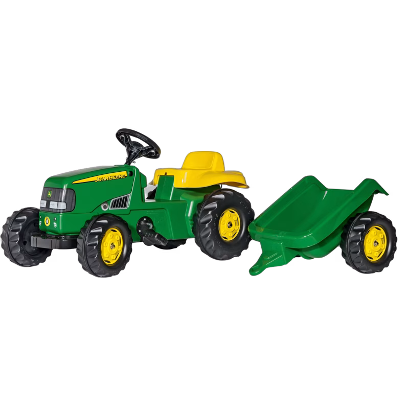 Rolly Toys John Deere Tramptraktor med Släp, Grön