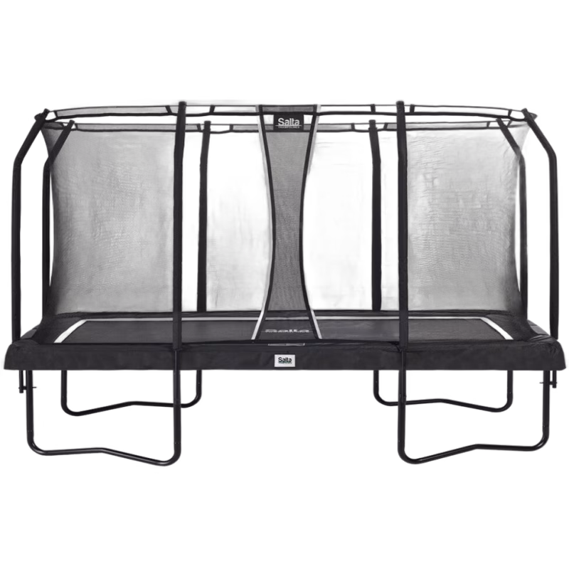 Salta Studsmatta Rektangulär inkl. Skyddsnät 396x244 cm