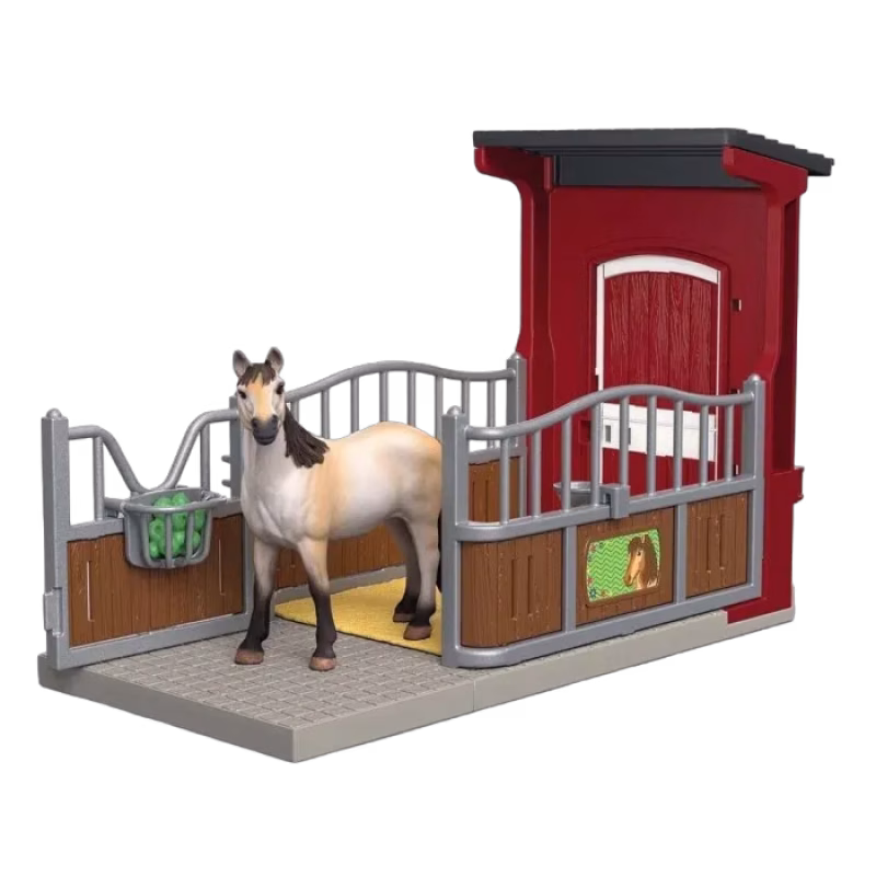 Schleich Farm World Ponnybox med mustangsto