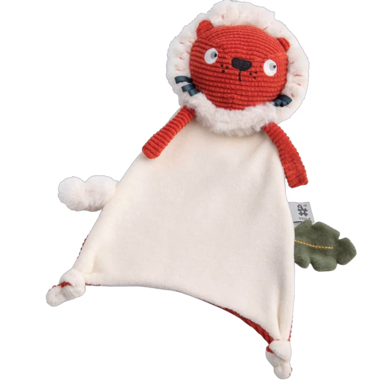 Sebra Lee the Lion Snuttefilt, Orange