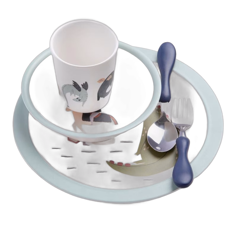 Sebra Middagsset 5-delar Melamin Dragon Tales