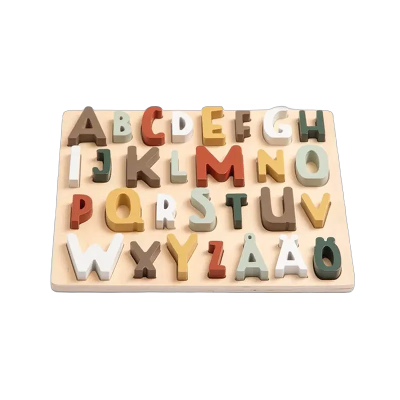 Sebra pussel i trä, ABC