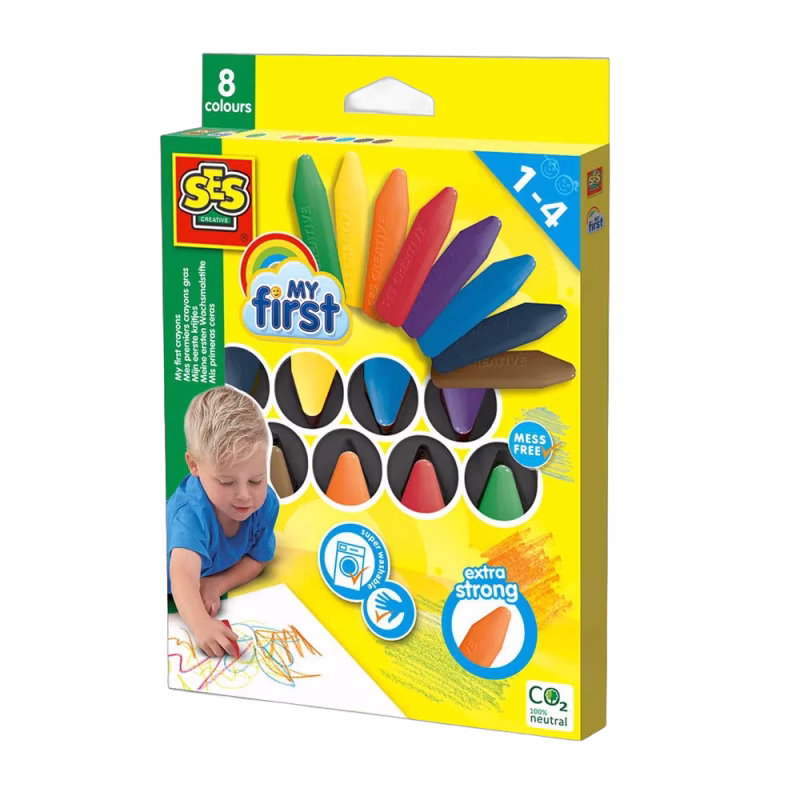 Ses Creative Min Första - Färgkritor 8-pack