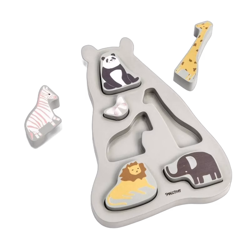 Smallstuff Träpussel Zoo