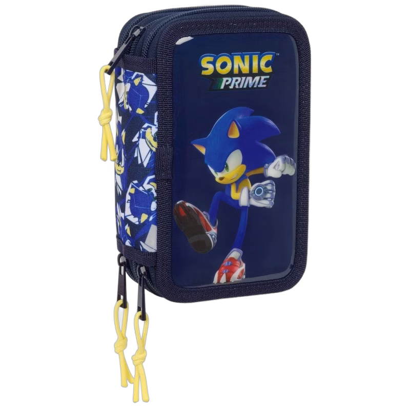 Sonic Trippelpennfodral, Blå