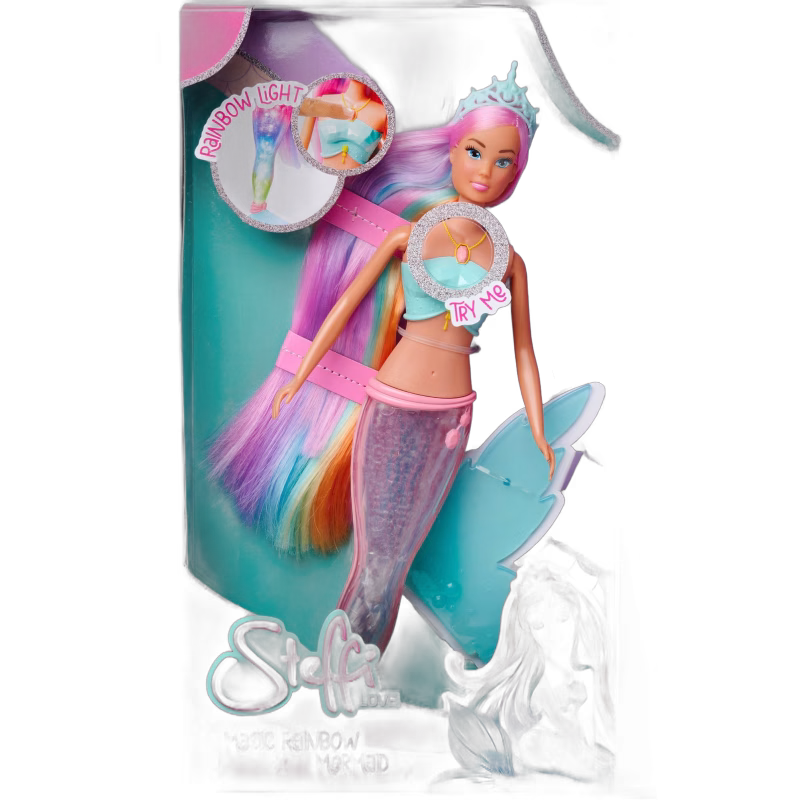 Steffi LOVE Sjöjungfru med Lysande Regnbågsfena