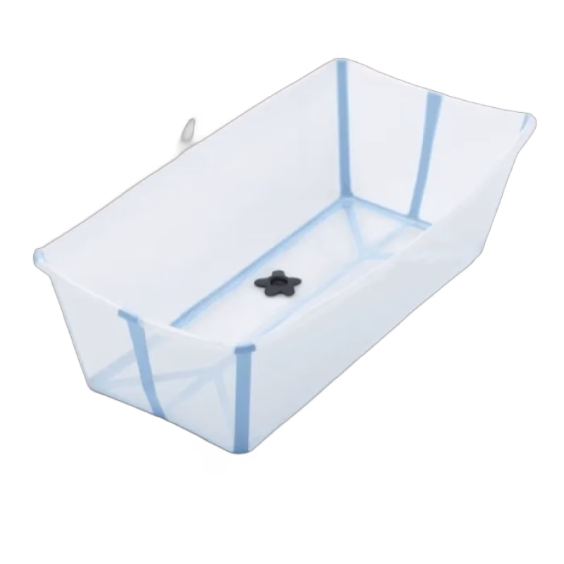Stokke Flexi Bath XL med Värmekänslig Propp (Glacier Blue)