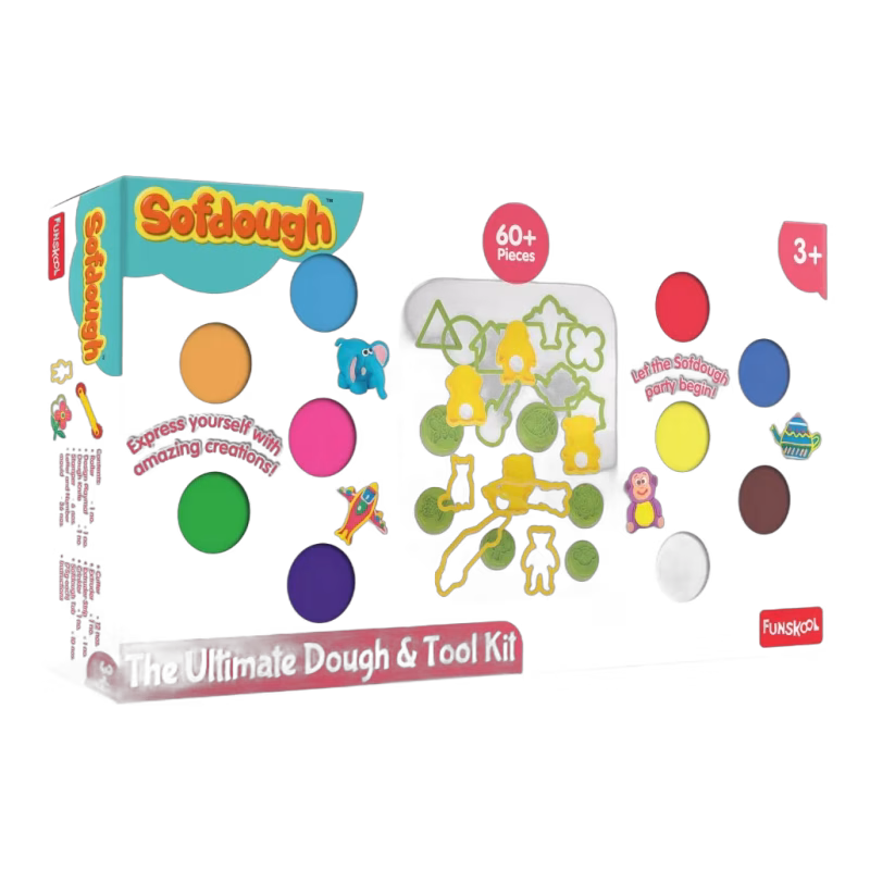 Stort set med lera och verktyg