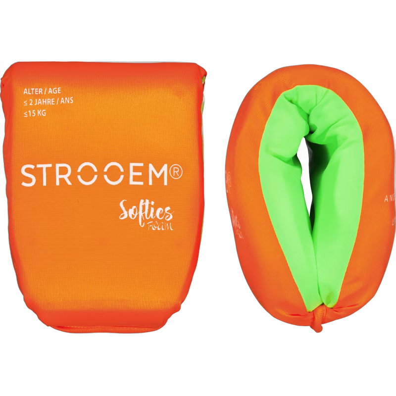 Strooem Softies Armpuffar, Orange-Lime, 0-2 år