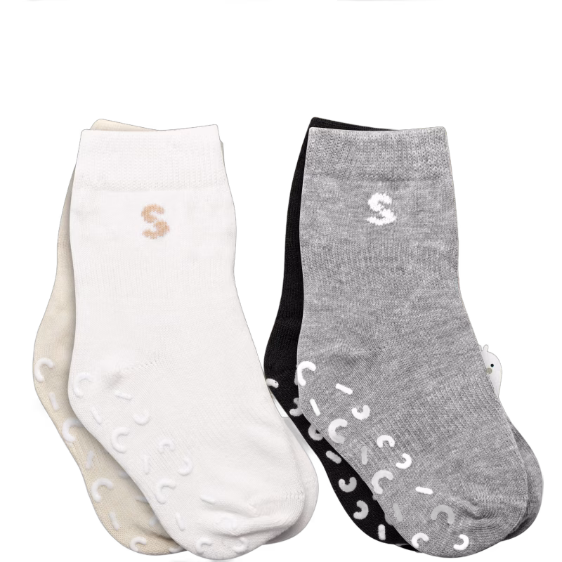 STUCKIES Strumpor Anti-slip 4-Pack, Classic, 25-27