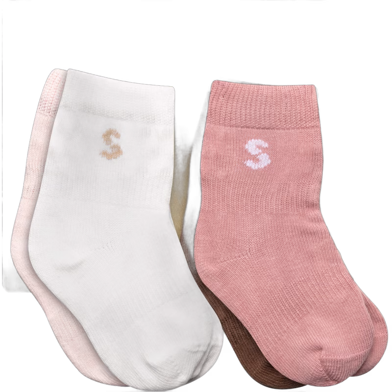 STUCKIES Strumpor Baby 4-Pack, Rosie