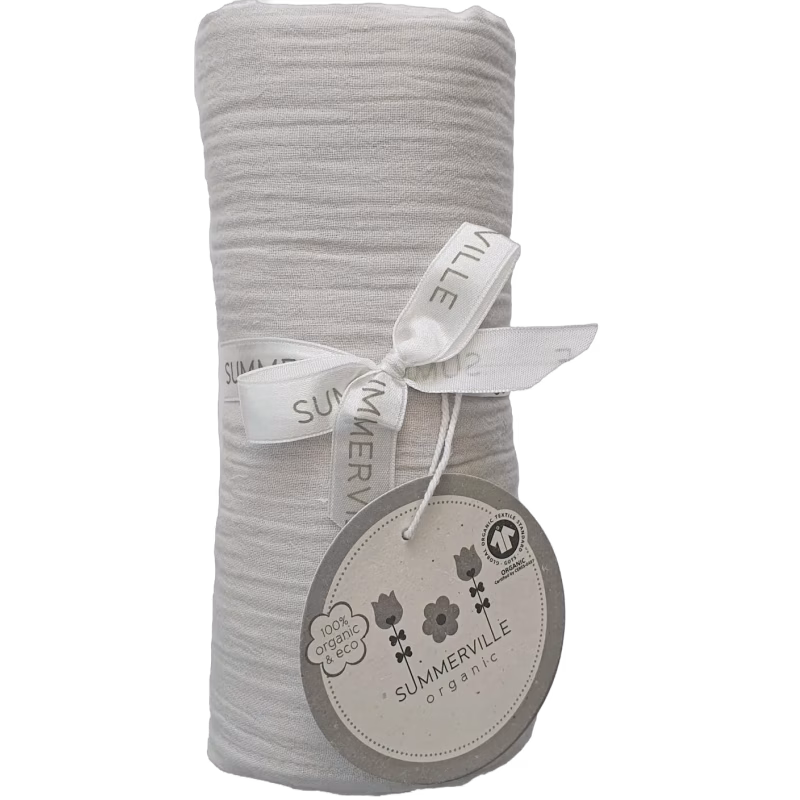 Summerville Organic  Krinklad Filt Eko, Grå