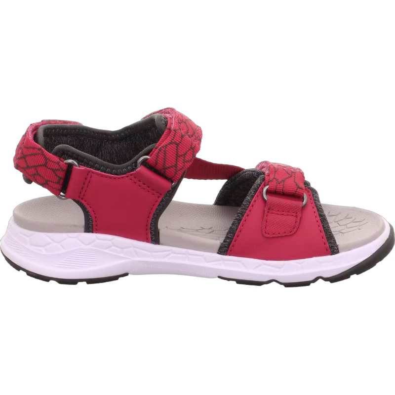Superfit Criss Cross Sandaler, Röd/Grön, 29