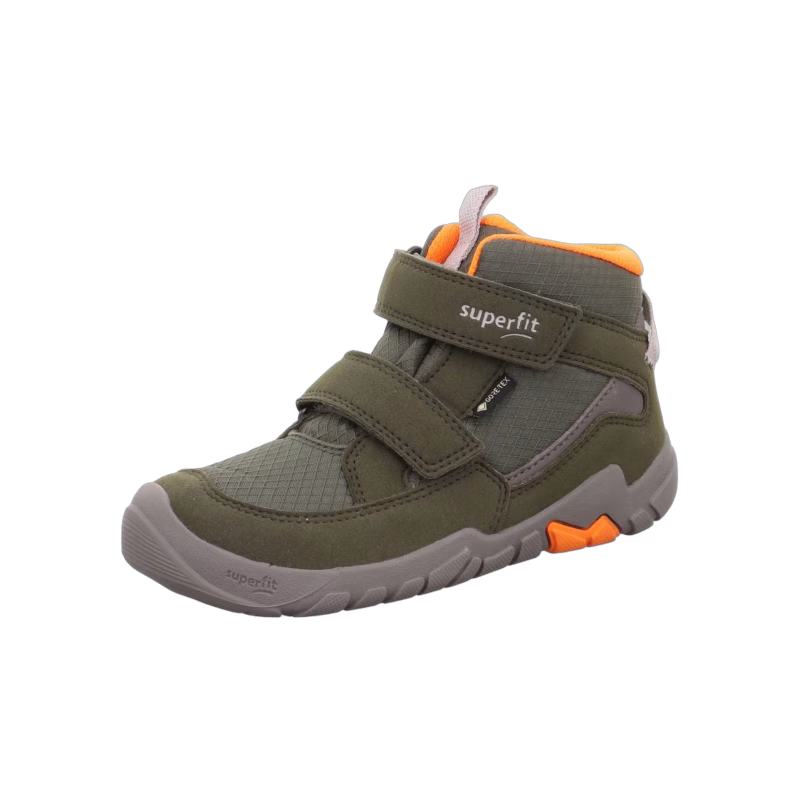 Superfit Trace Mid GTX Fodrade Sneakers, Green/Orange, 29