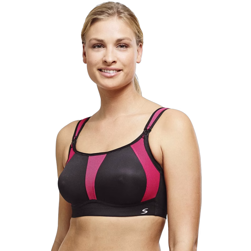 Swegmark Forceful Amnings-Sport-BH, Black/Red, 100B