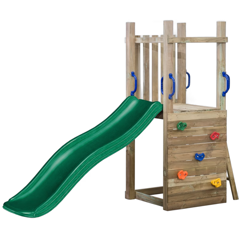 Swing King Irma Klättertorn med Grön Rutschkana 175 cm