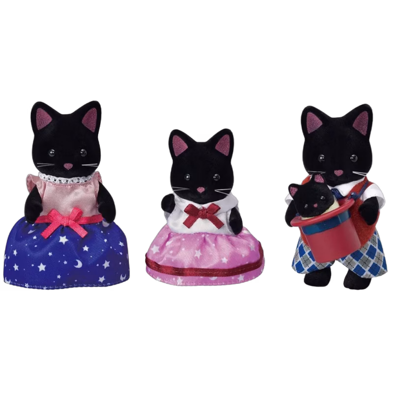 Sylvanian Families Figurset Midnatt Kattfamilj