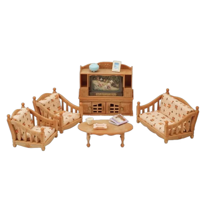 Sylvanian Families Soffgrupp med TV set