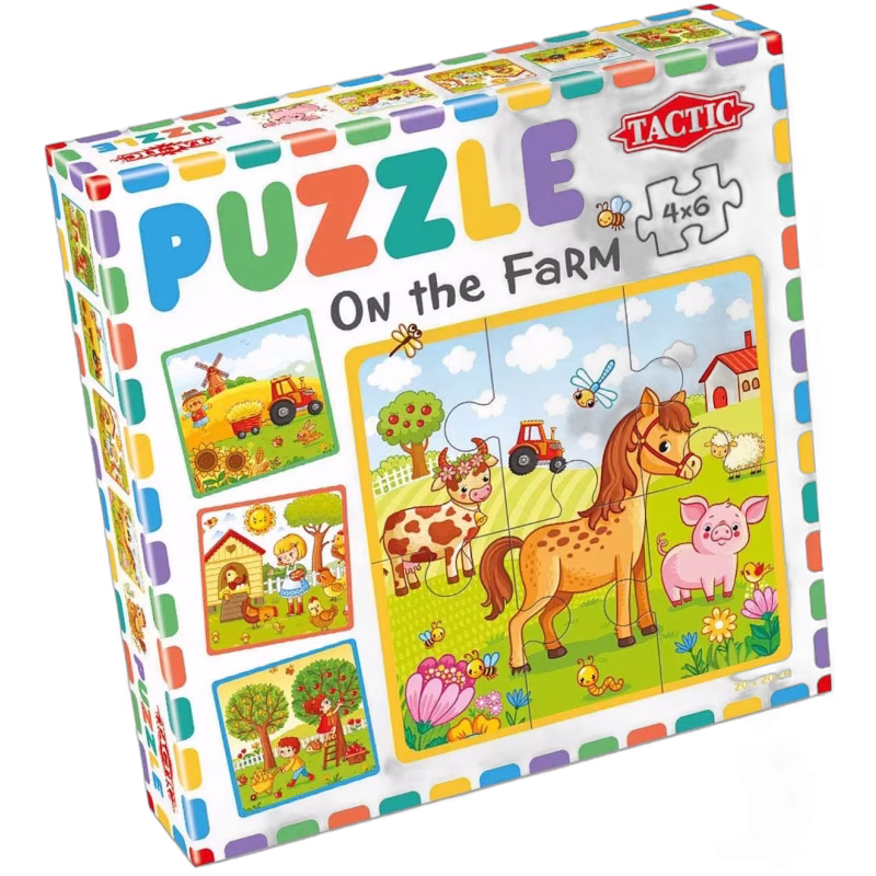 Tactic Pussel Mitt Första Pussel - Farm, 4x6 bitar