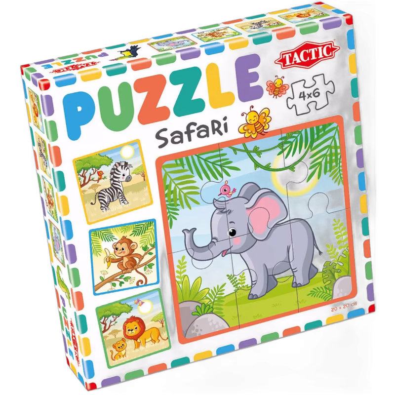 Tactic Pussel Mitt första pussel Safari, 4x6 bitar