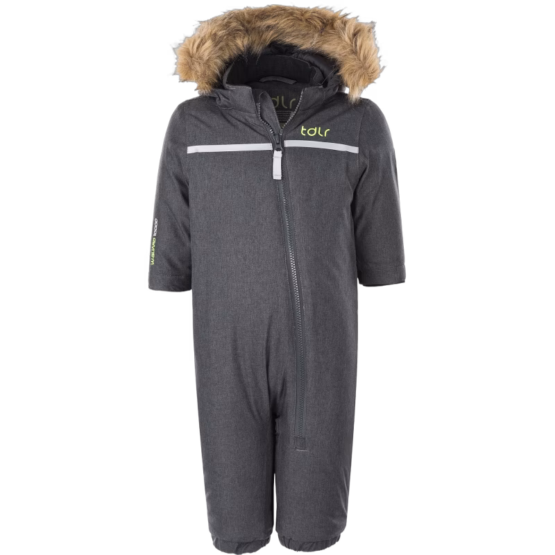 TDLR Charlie Babyoverall, Dark Grey Melange 9-12