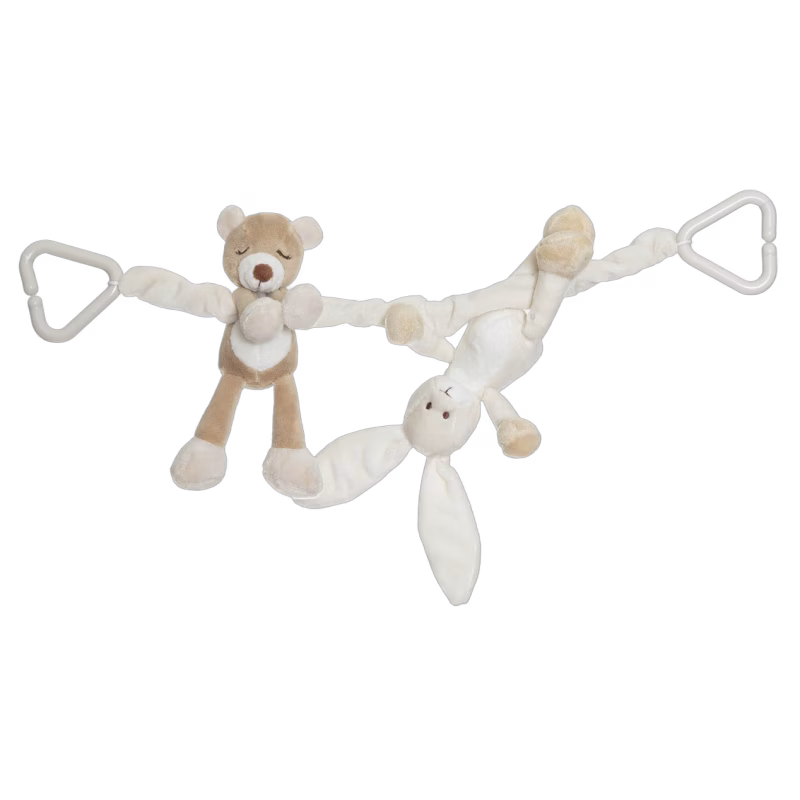 Teddykompaniet Diinglisar Vagnhänge nalle och kanin