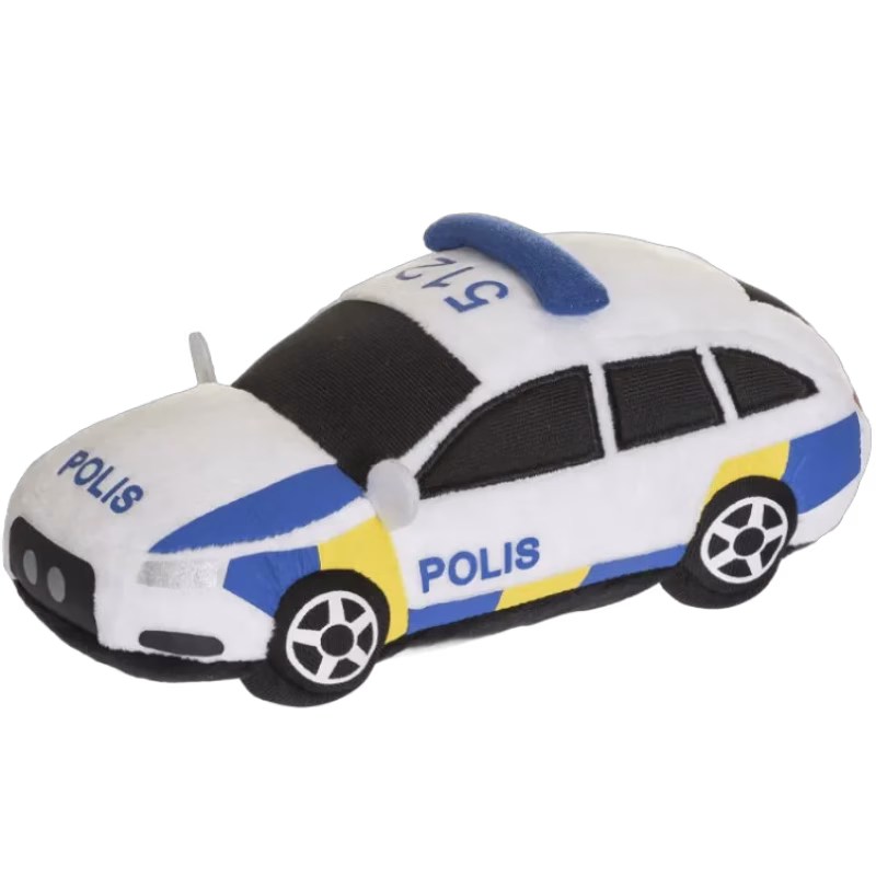 Teddykompaniet Gosedjur Polisbil (23 cm)
