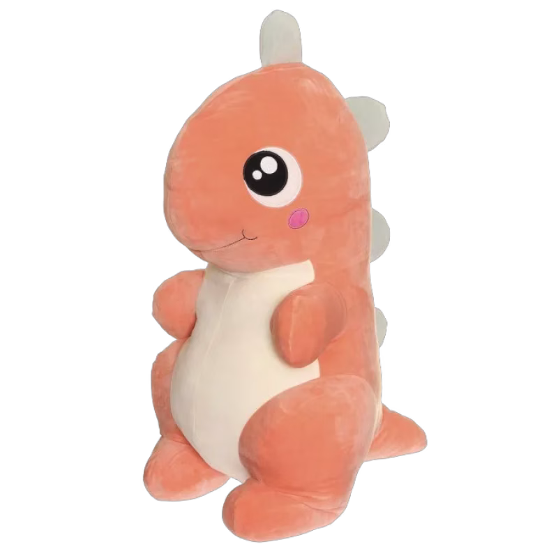 Teddykompaniet Kramiz Sittande Dino 60 cm (Korall)